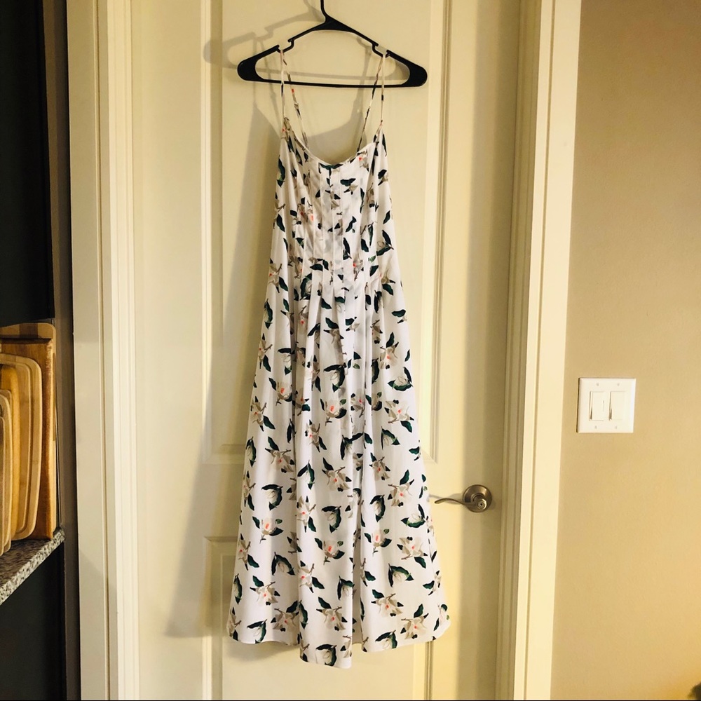 Banana republic factory white flower dress size 8